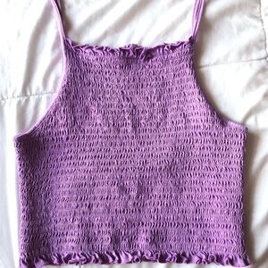 Cute purple crop top